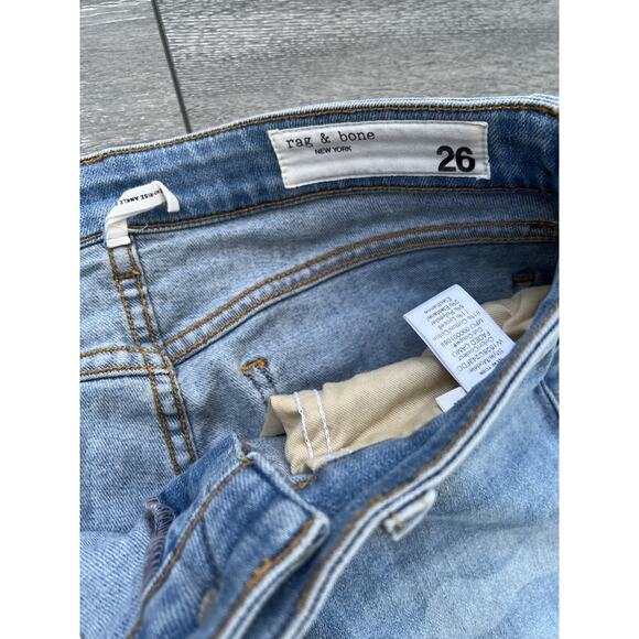 Rag & Bone Cate Faded Camo Ankle Skinny Jeans size 26 women A000323 - Picture 6 of 11